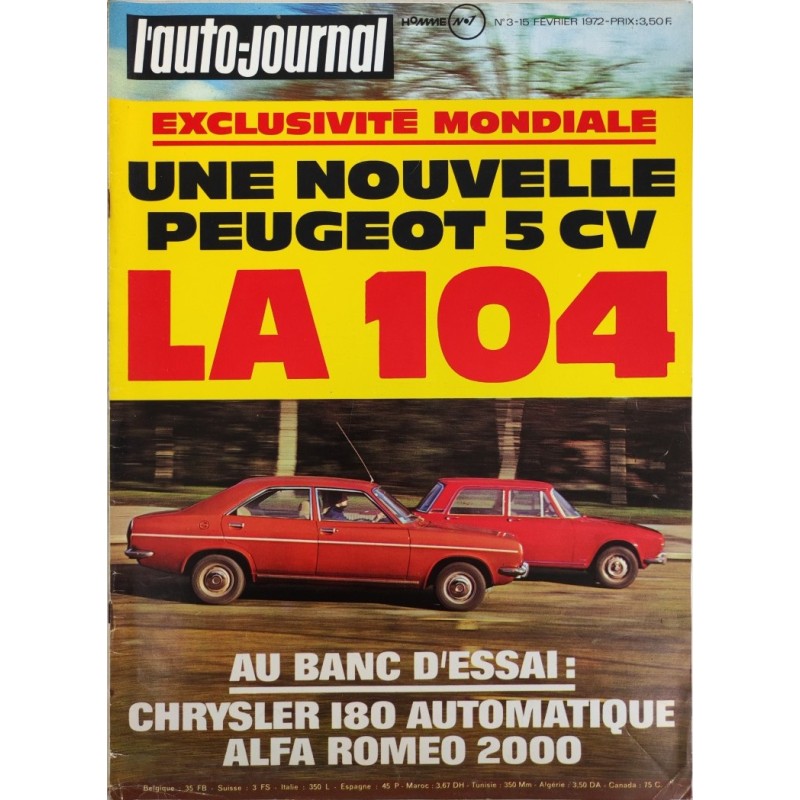 Auto Journal Février 1972