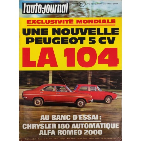 Auto Journal Février 1972