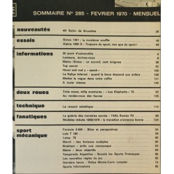 L'Automobile Février 1970