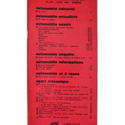 L'Automobile Avril 1969