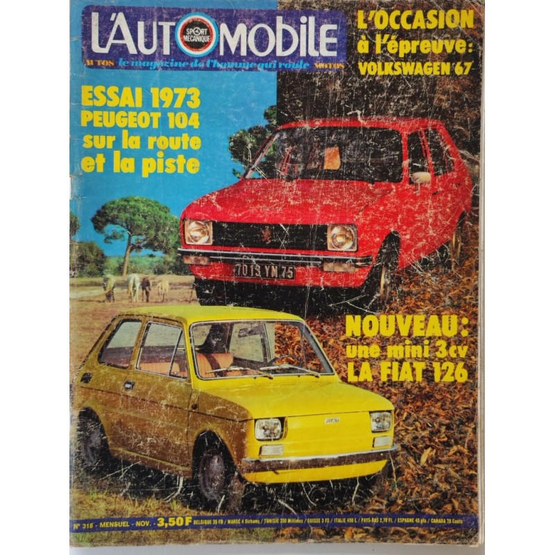 L'Automobile Novembre 1972
