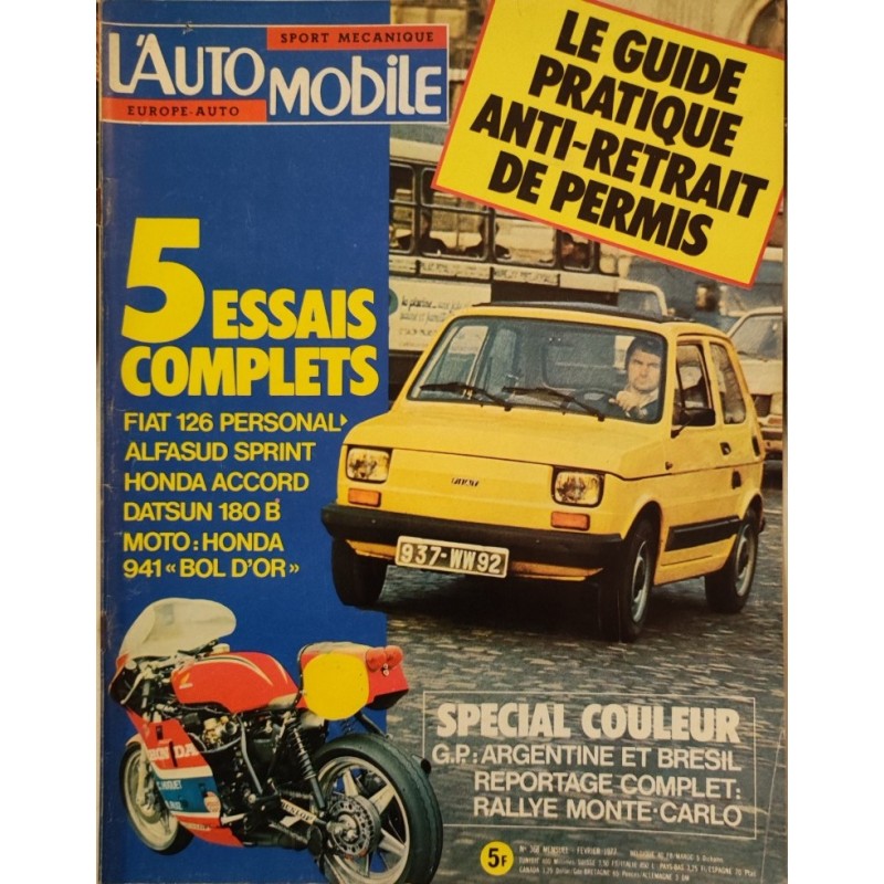 L'Automobile Février 1977