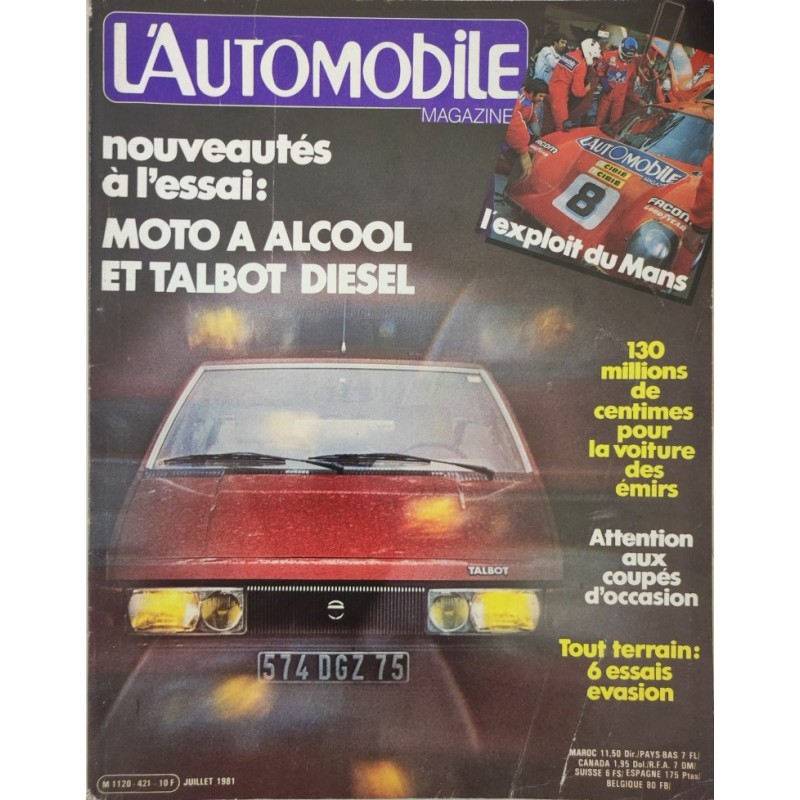 L'Automobile Juillet 1981