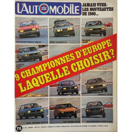 L'Automobile Mai 1979