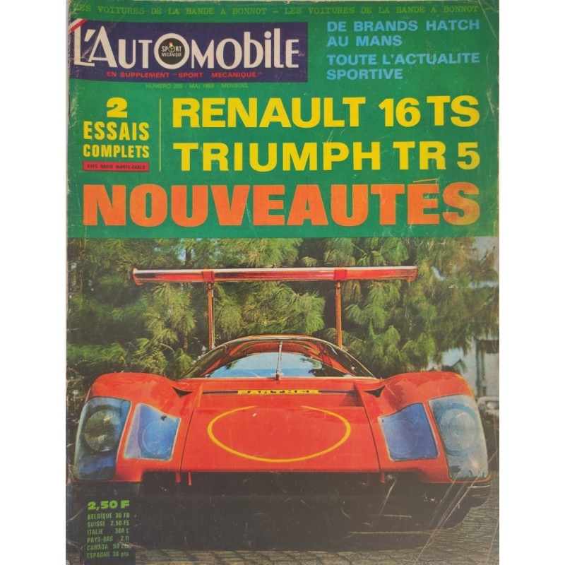 L'Automobile Mai 1968
