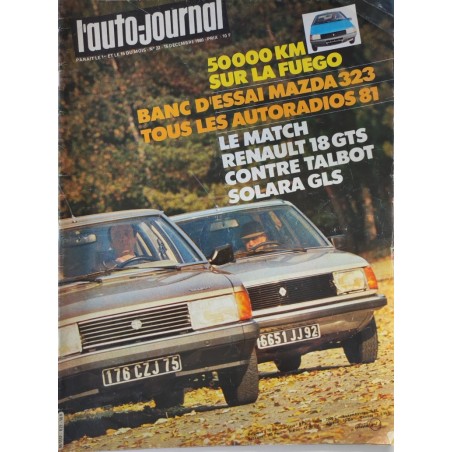 Auto Journal Décembre 1980